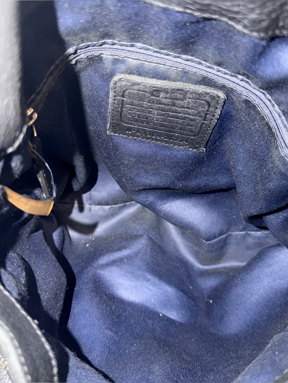 Coach Madison Phoebe 2013” Black Pebbled Leather Hobo Shoulder Bag #26224 - Picture 13 of 16